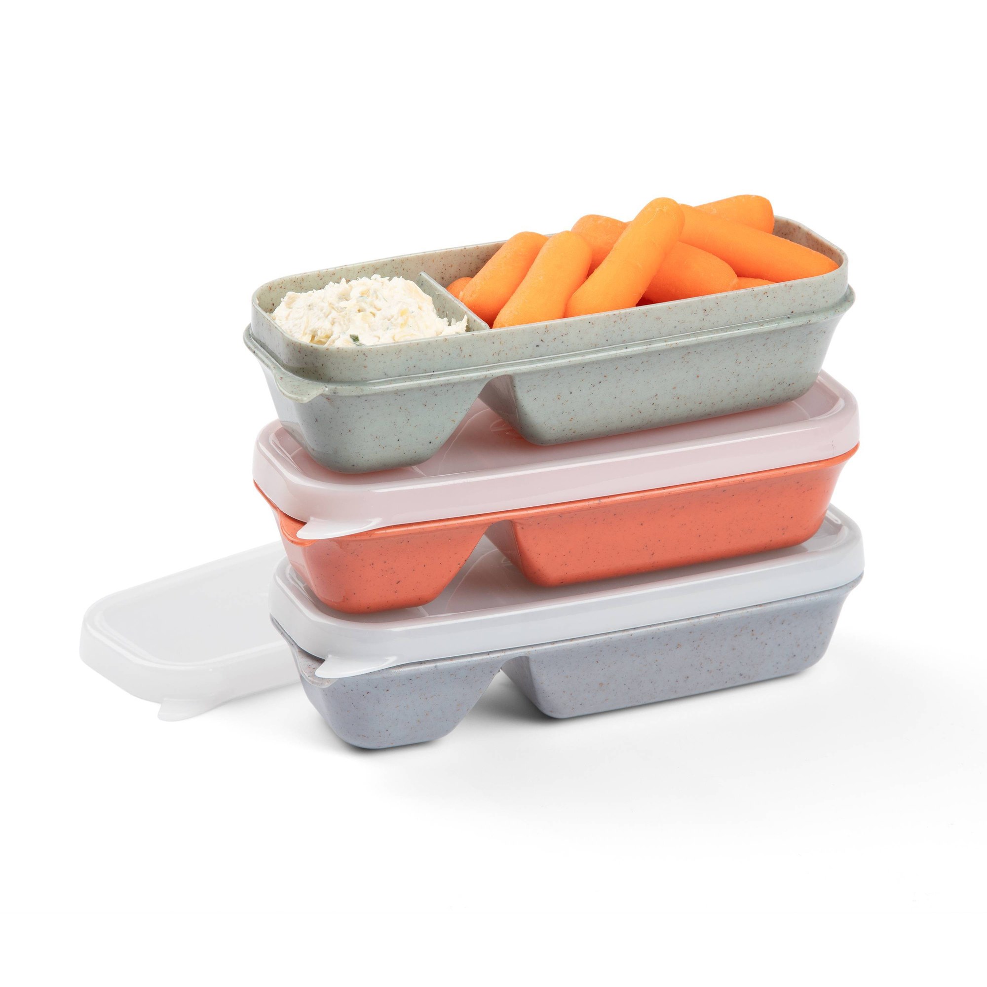 Meal Prep Containers - 새지 않는 스낵 및 디핑 음식