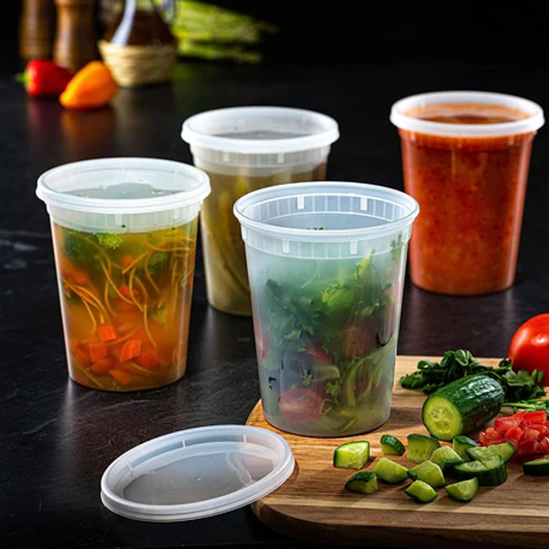Meal Prep Containers - 뚜껑이 있는 식품 보관 용기, 냉동고