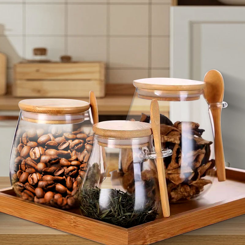 숟가락과 뚜껑이 있는 34온스 밀봉 유리병 투명 양념병 - Meal Prep Glass Containers With Lids 리뷰 및 가격