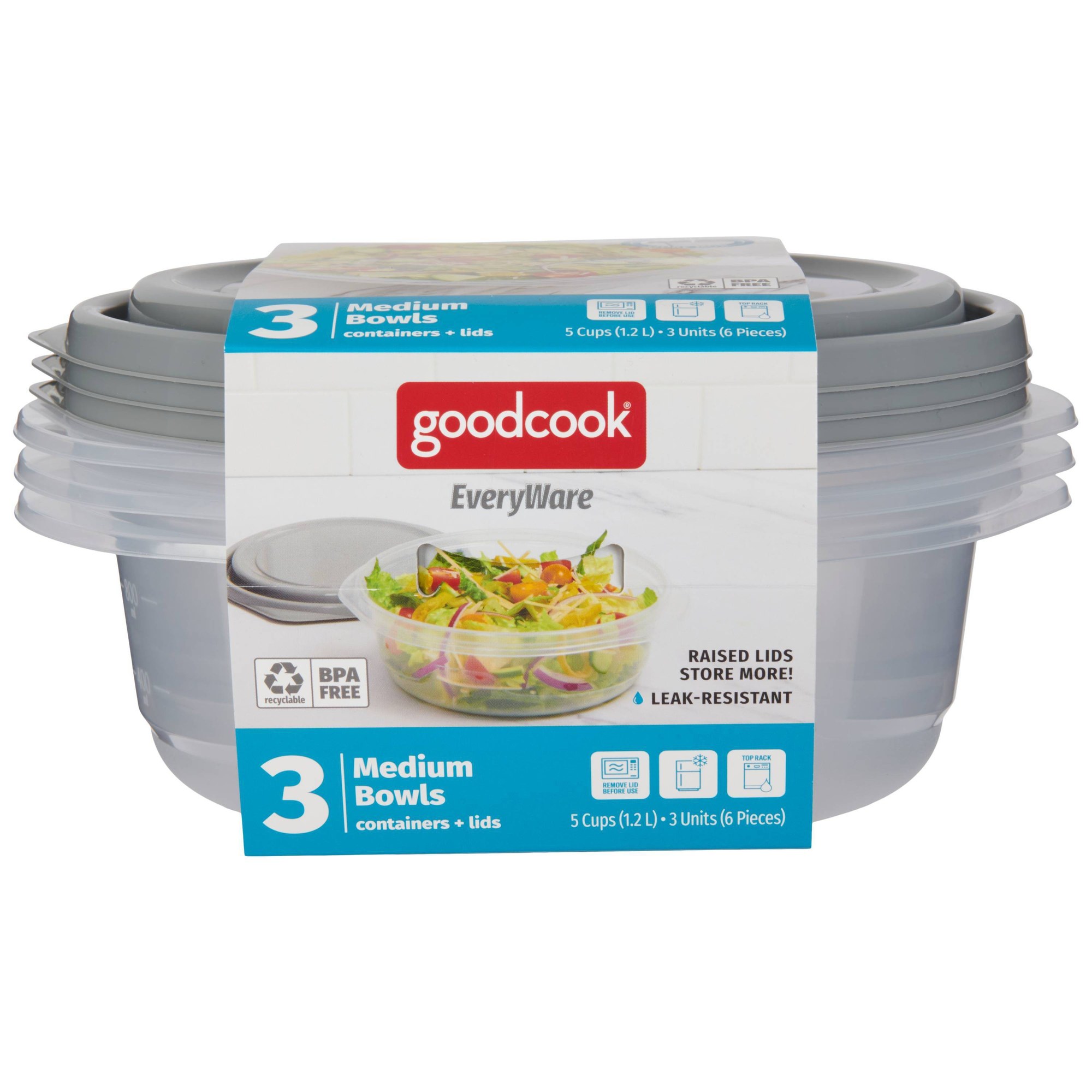 6개입 원형 5컵 음식 보관 용기(뚜껑 포함), 식사  - Meal Prep Containers 리뷰 및 가격