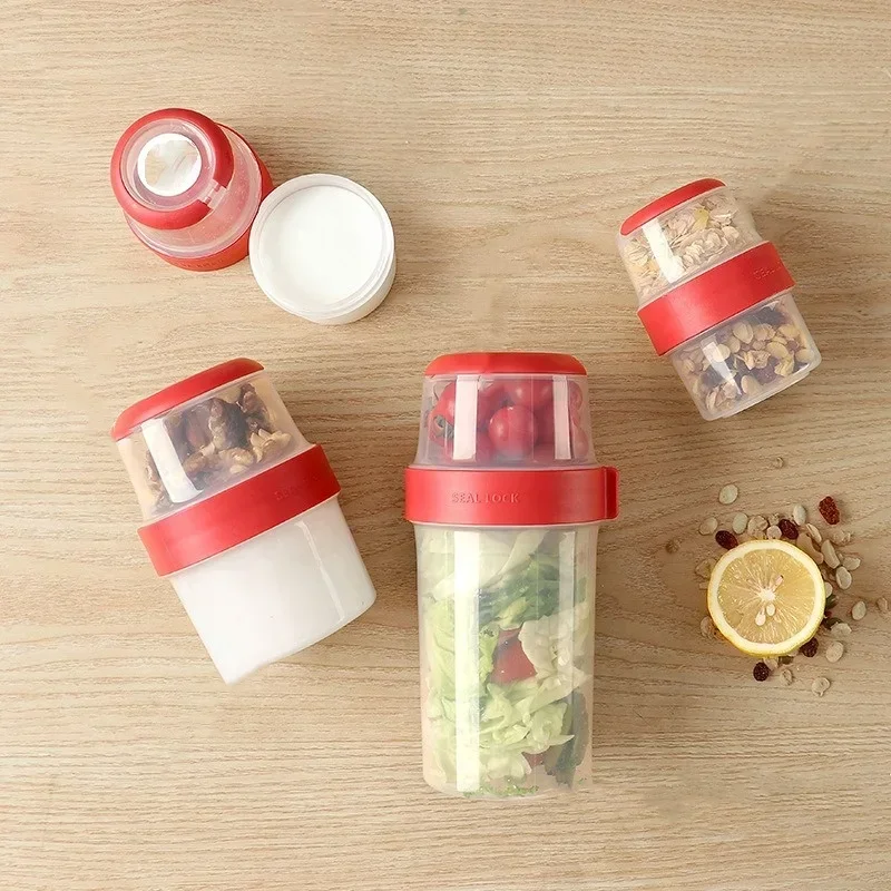 더블 레이어 봉인 된 구획 크리스퍼 상자 오트밀 너트  - Meal Prep Yogurt Containers 리뷰 및 가격