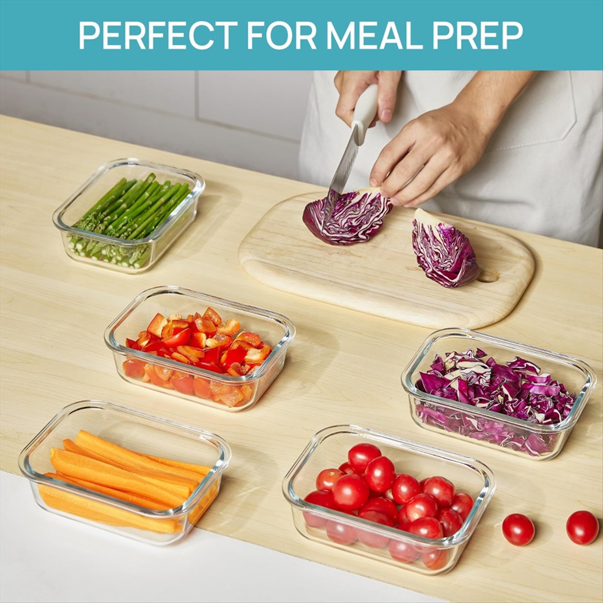 (ESTR) 5팩 22온스 유리 보관 용기(뚜껑 포함) - Meal Prep Glass Containers With Lids 리뷰 및 가격