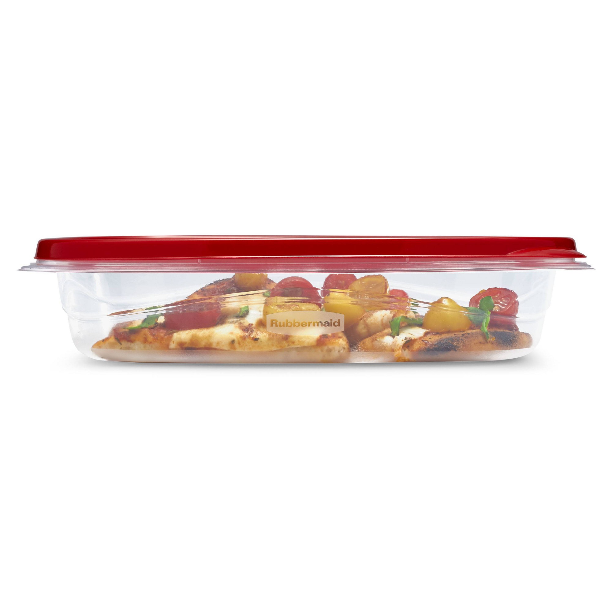 뚜껑이 있는 빨간색 직사각형 식품 보관 용기 3개, 주 - Meal Prep Containers 리뷰 및 가격
