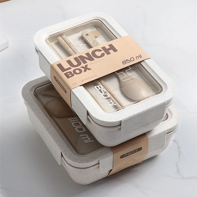 1100ml 건강한 소재 도시락 밀짚 일본식 도시락 전 - Meal Prep Healthy Lunch 리뷰 및 가격