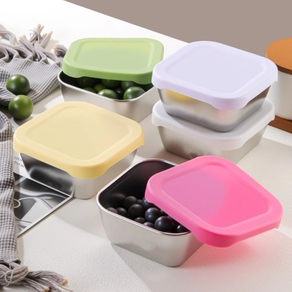 실리콘 뚜껑 스테인리스 스틸 신선도 유지 용기, 누수  - Meal Prep Healthy Lunch 리뷰 및 가격